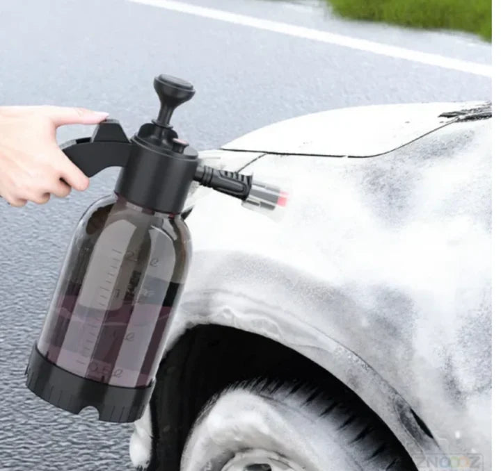 2L Hand Pump Foam Car Wash Sprayer – Air Pressure Cleaning & Gardening Spray Bottle
