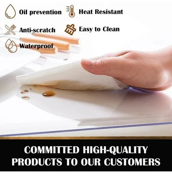Waterproof Transparent Soft Plastic PVC Sheet 4mm Tablecloth